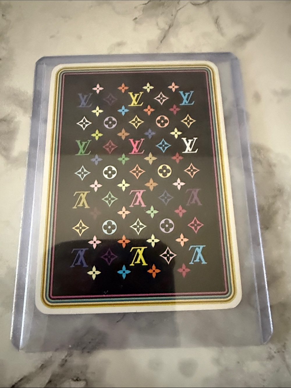 Louis Vuitton Panda King of Diamonds Takashi Murakami Black Monogram Card - Picture 4 of 4